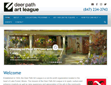 Tablet Screenshot of deerpathartleague.org